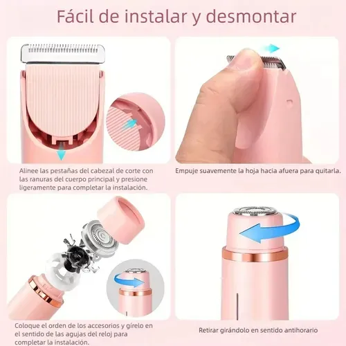 PROMO 50% OFF : 1 Rasuradora Eléctrica doble punta: Depílate en casa sin dolor en minutos ✨