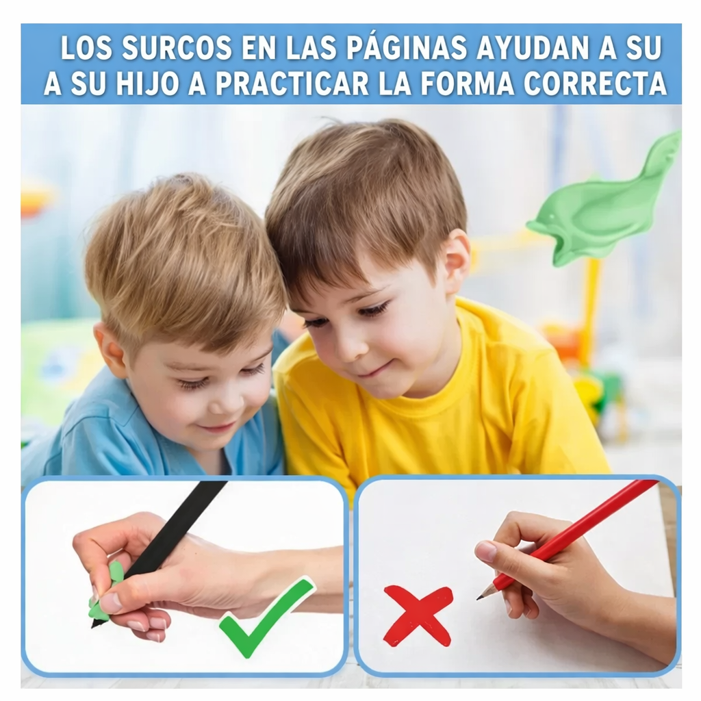 PROMO ESPECIAL SOLO HOY : 1 Kit de Caligrafía para Niños Escritura Mágica Set de 4 Libros + 10 Minas de Tinta Mágica por solo $59.900 SOLO HOY