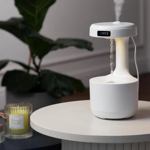 Humidificador Antigravedad: Humidificador innovador con aroma y reloj