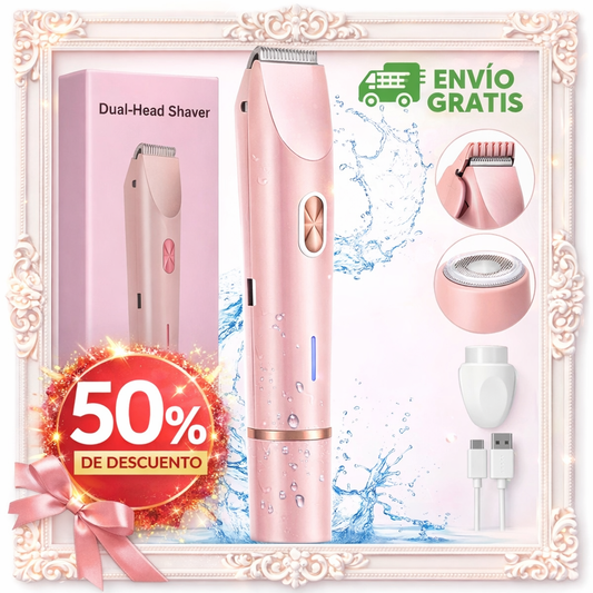 PROMO 50% OFF : 1 Rasuradora Eléctrica doble punta: Depílate en casa sin dolor en minutos ✨