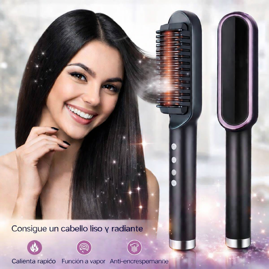 Cepillo Plancha Secador 2 En 1 Alisador