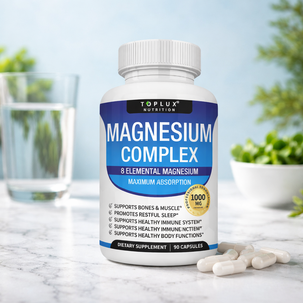 Magnesium Complex: Recupera energía, reduce estrés, fortalece músculos naturalmente