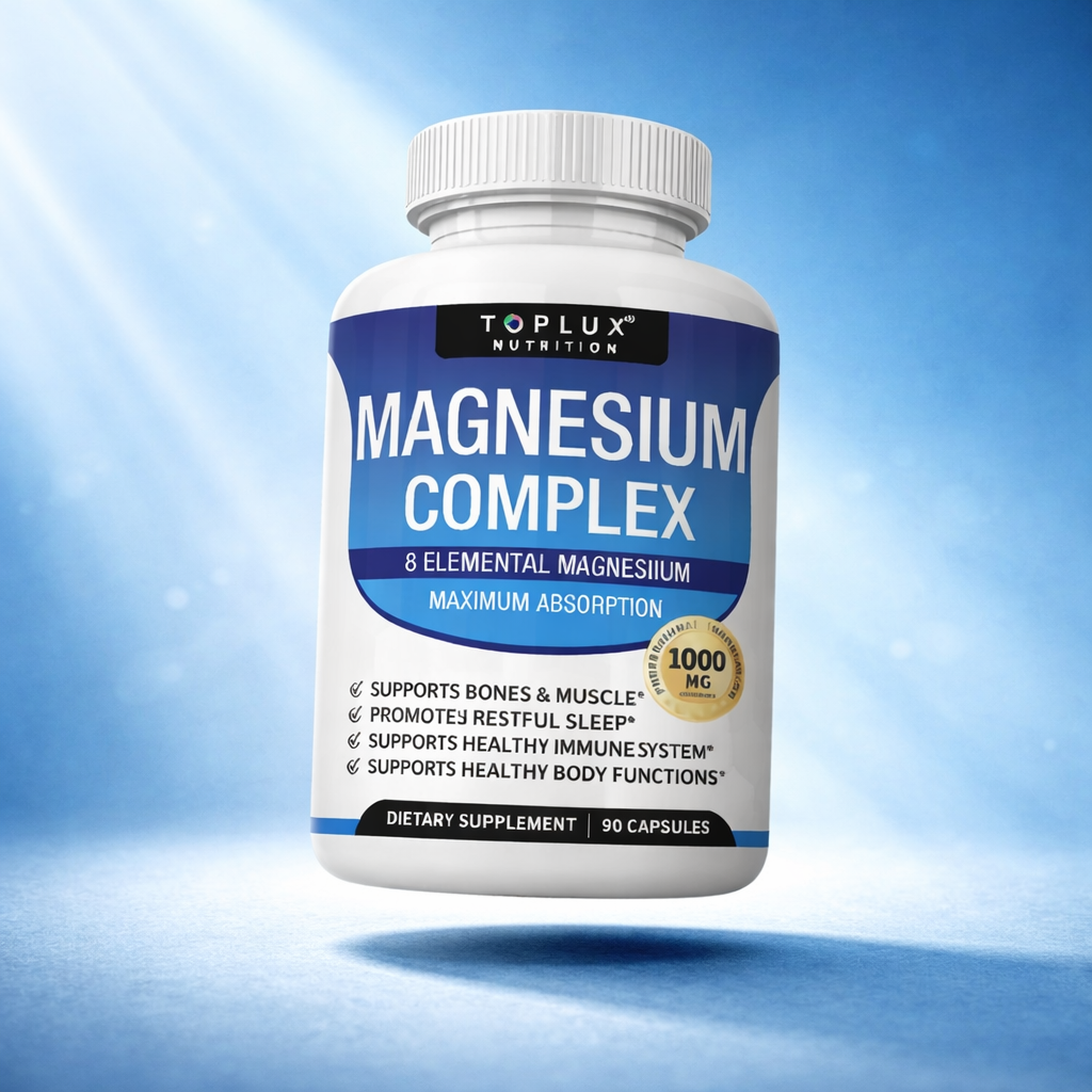 Magnesium Complex: Recupera energía, reduce estrés, fortalece músculos naturalmente