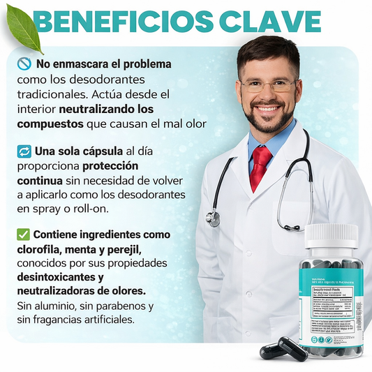 DEOS Suplemento desodorante interno