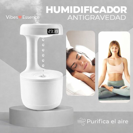 Humidificador Antigravedad: Humidificador innovador con aroma y reloj